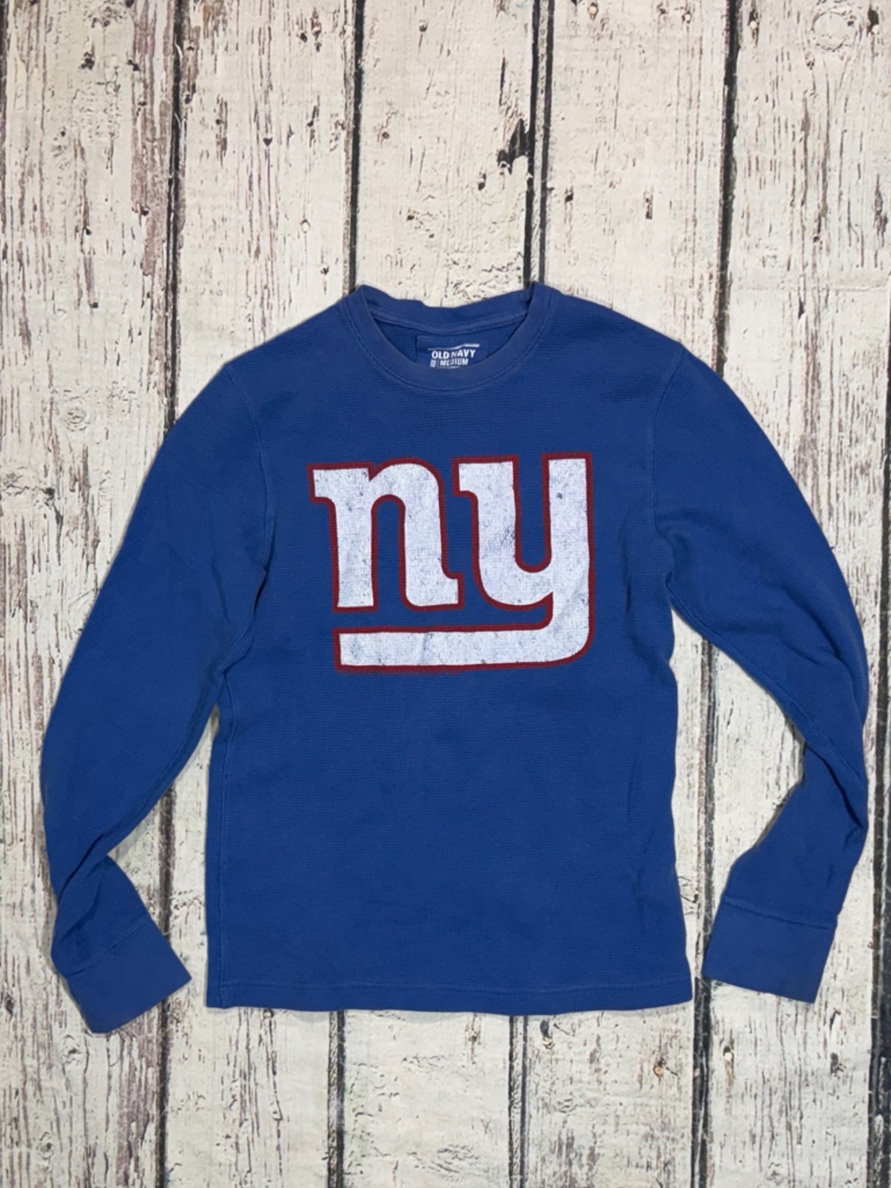 New York Giants NFL Football Retro Thermal Long Sleeve Women's Shirt